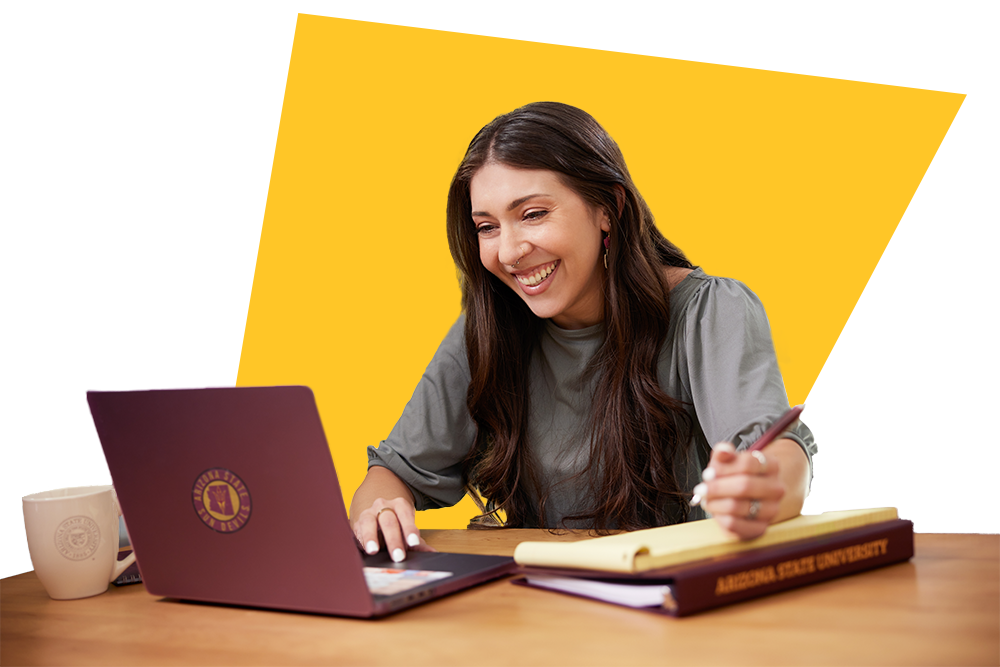 graduate student studying